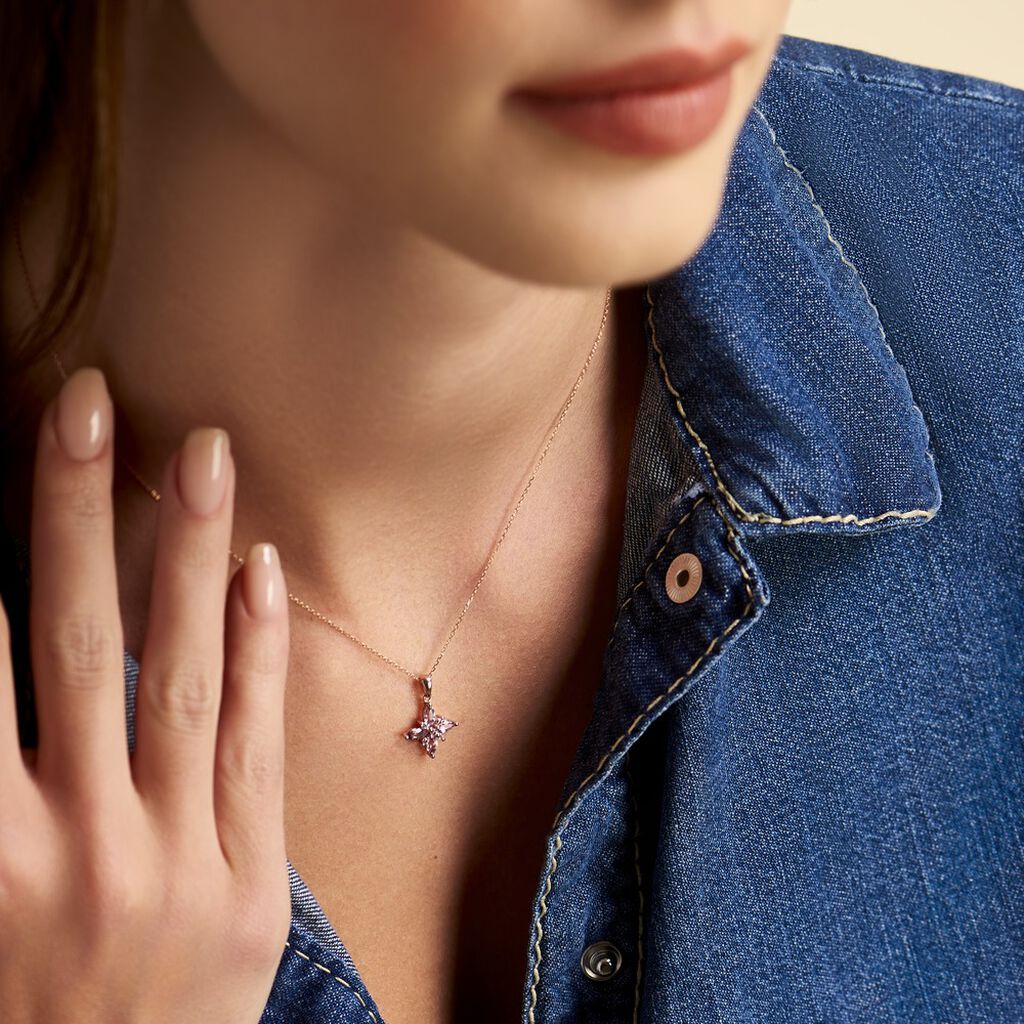 Collier Anabele Or Rose Amethyste Oxyde - Colliers Femme | Histoire d’Or