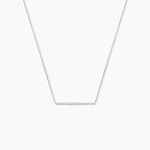 Collier Alayna Or Blanc Diamant - Colliers Femme | Histoire d&rsquo;Or