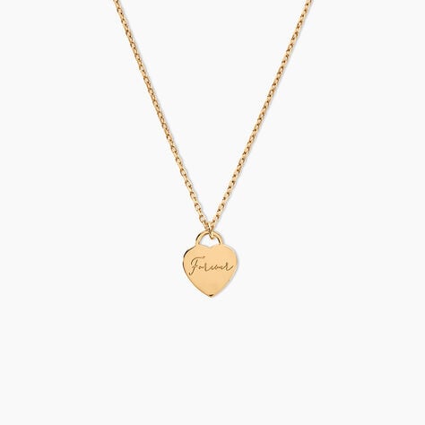 Collier Darling Plaqu&eacute; Or Jaune - Colliers Naissance Femme | Histoire d&rsquo;Or