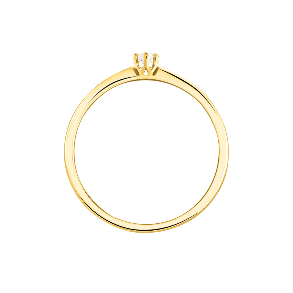 Bague Solitaire Samantha Or Jaune Diamant - Bagues solitaires Femme | Histoire d’Or