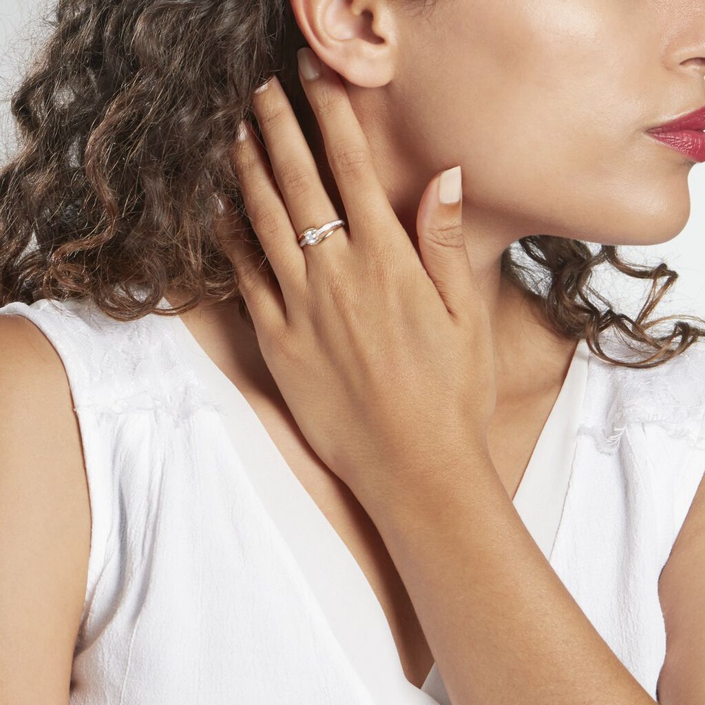 Bague Armelle Or Jaune Oxyde - Bagues avec pierre Femme | Histoire d’Or
