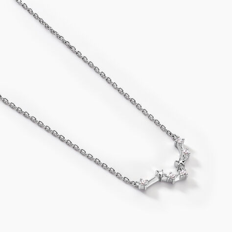 Collier Vega Argent Blanc Oxyde De Zirconium - Colliers Zodiaque Femme | Histoire d’Or
