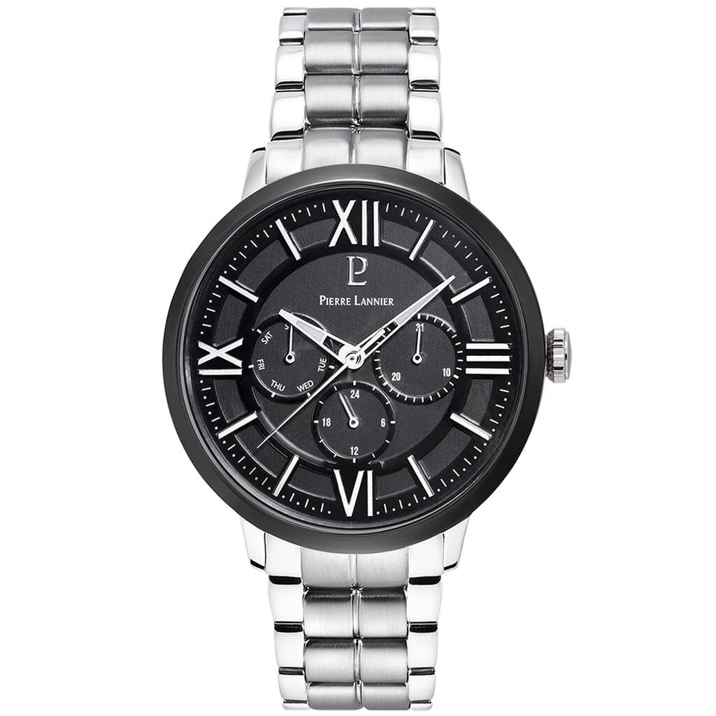 Montre Pierre Lannier Collection Beaucour Noir - Montres Homme | Histoire d’Or