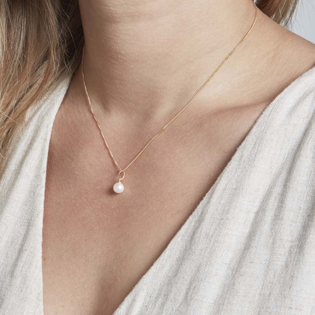 Pendentif Lenonie Or Jaune Perle De Culture - Pendentifs Femme | Histoire d’Or