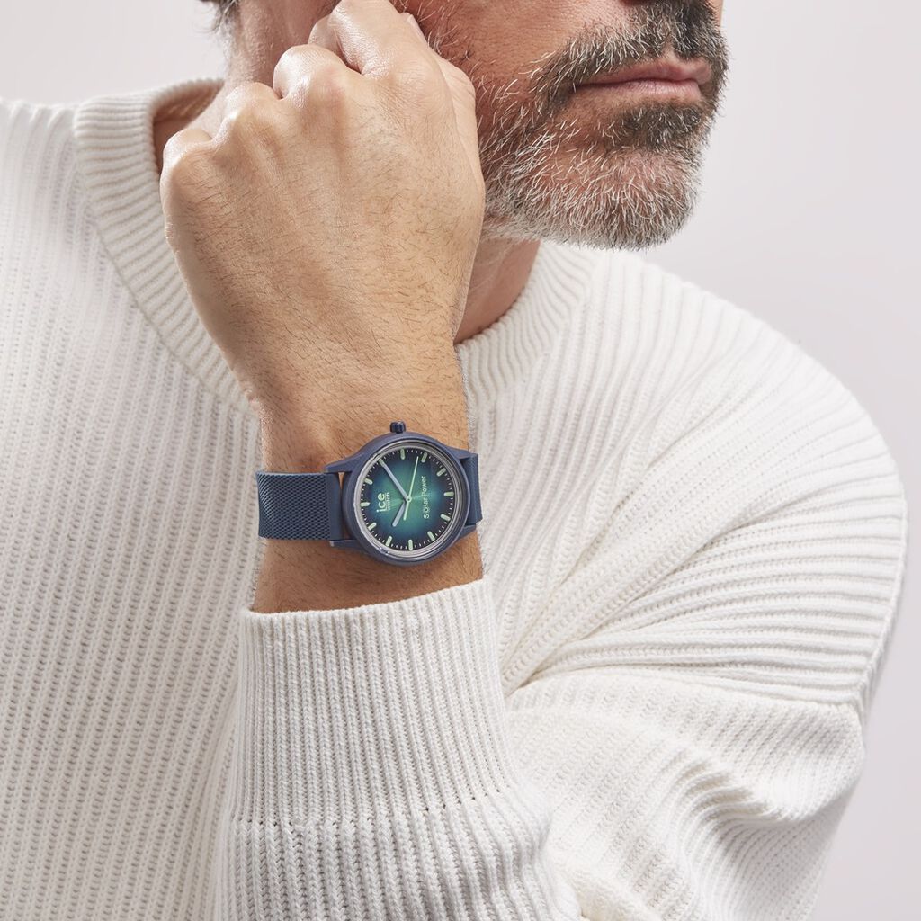 Montre Ice Watch Ice Solar Power Bleu - Montres Homme | Histoire d’Or