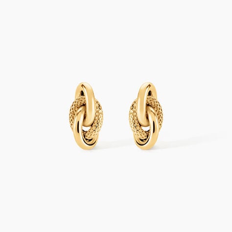 Boucles D'Oreilles Puces Niko Or Jaune - Clous d'oreilles Femme | Histoire d&rsquo;Or