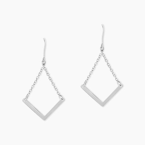 Boucles D'oreilles Argent Blanc  Lakia - Boucles d'oreilles fantaisie Femme | Histoire d&rsquo;Or
