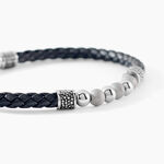 Bracelet Jourdan Pheonix Cuir Noir - Bracelets Cuir Homme | Histoire d&rsquo;Or