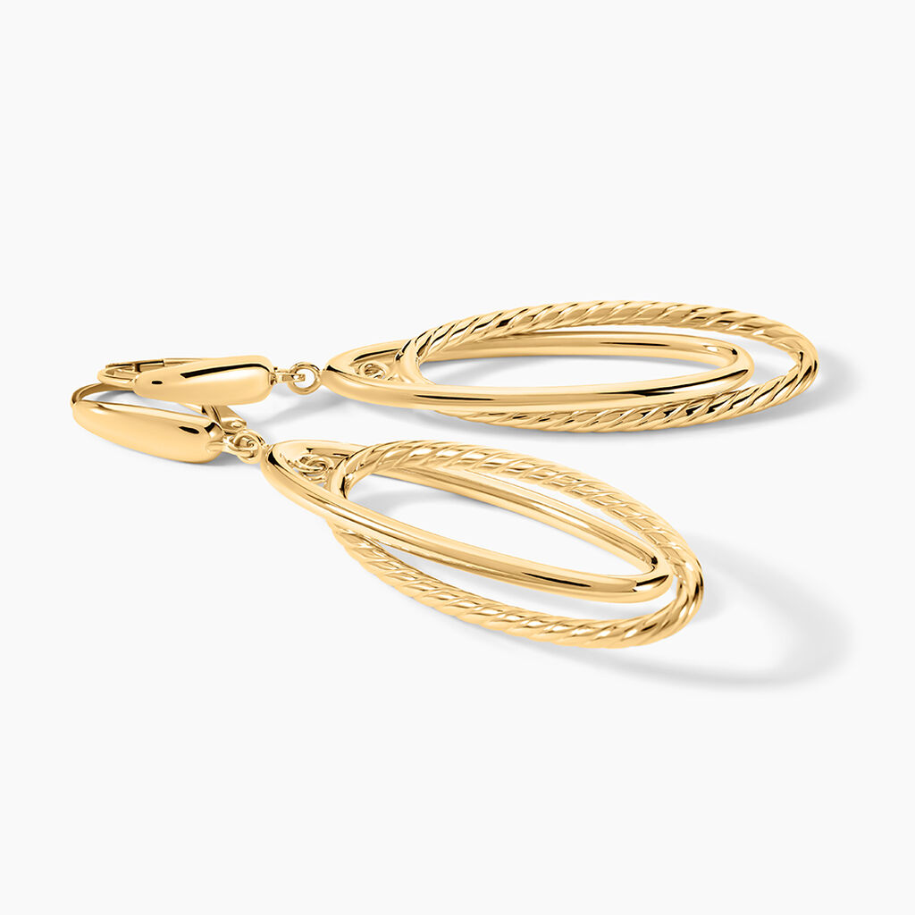 Boucles D'Oreilles Pendantes Francisek Or Jaune - Boucles d'oreilles pendantes Femme | Histoire d&rsquo;Or