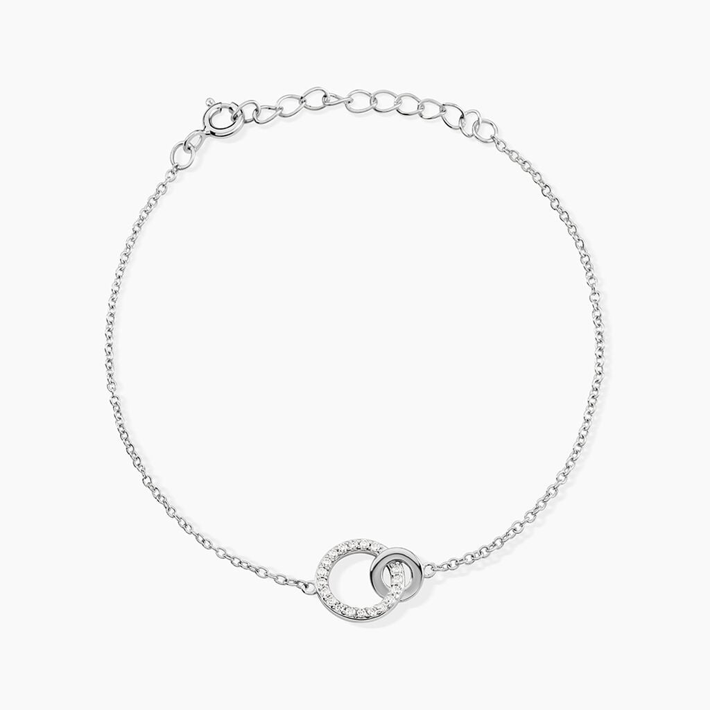Bracelet Fant Argent Blanc Oxyde De Zirconium - Bracelets Femme | Histoire d&rsquo;Or