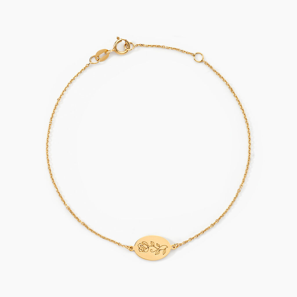 Bracelet Rozsa Or Jaune - Bracelets Naissance Femme | Histoire d’Or