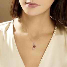 Collier Iva Argent Blanc Ambre - Colliers fantaisie Femme | Histoire d’Or