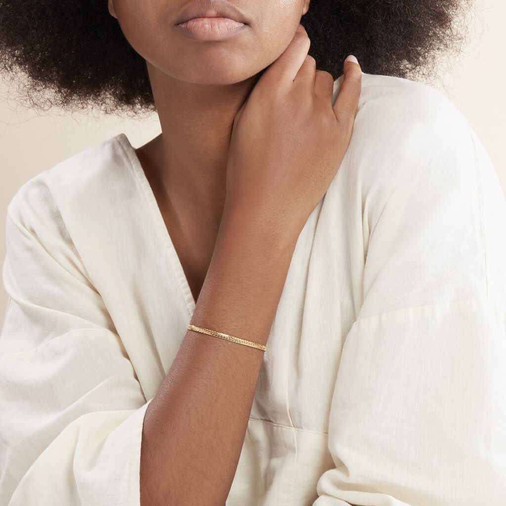 Bracelet Izel Maille Anglaise Or Jaune - Bracelets chaîne Femme | Histoire d’Or