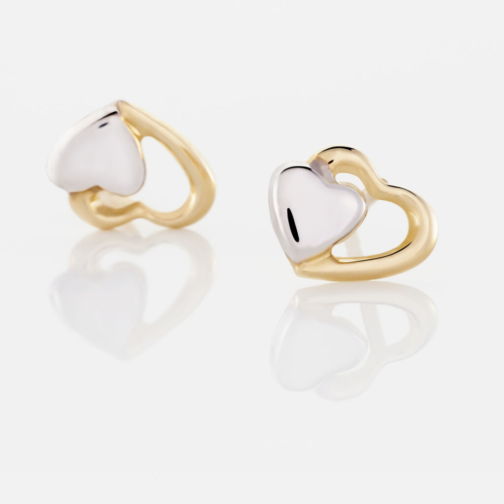 Boucles D'oreilles Puces Frantsesa Or Jaune - Clous d'oreilles Femme | Histoire d’Or
