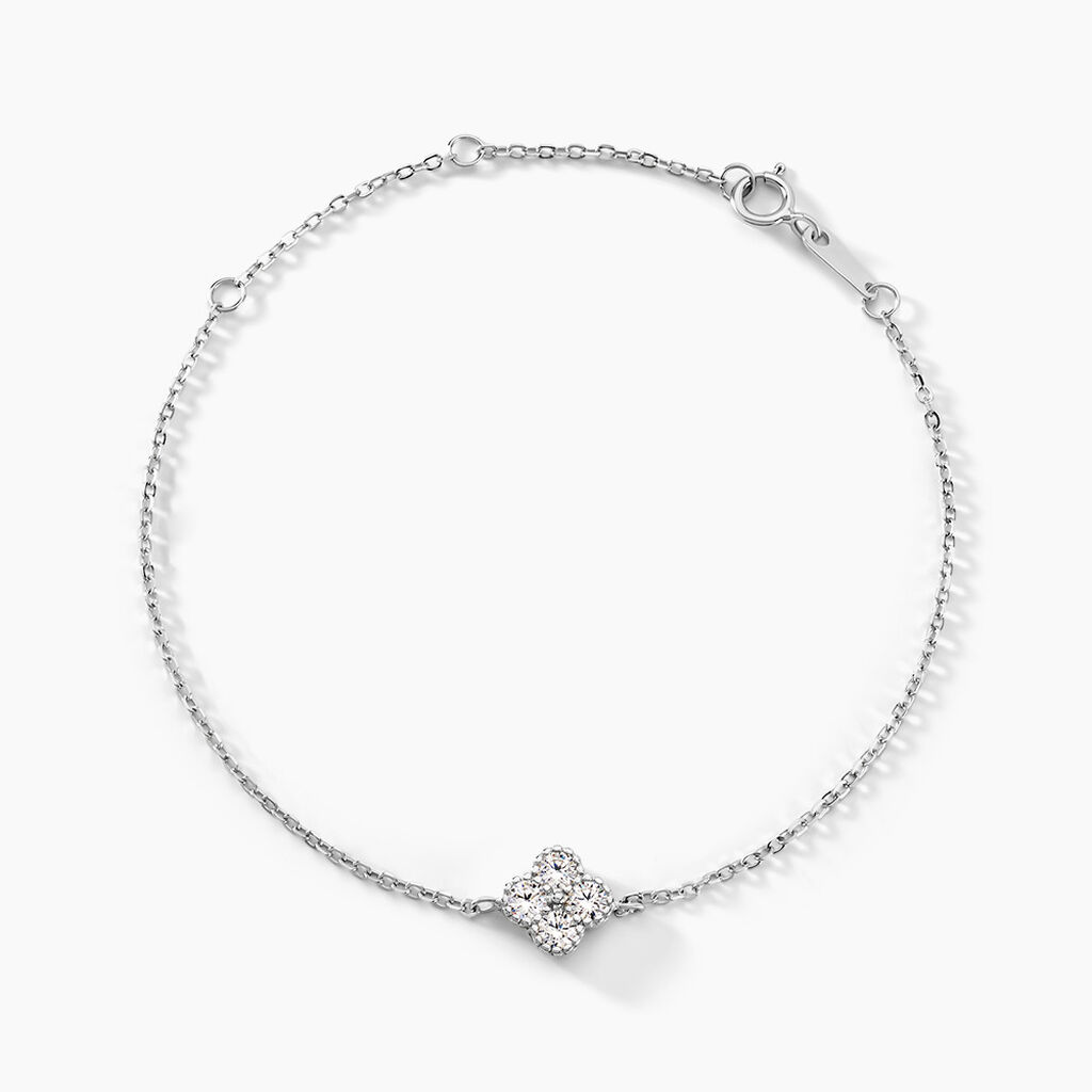 Bracelet Mailys Argent Blanc Oxyde De Zirconium - Bracelets Femme | Histoire d’Or