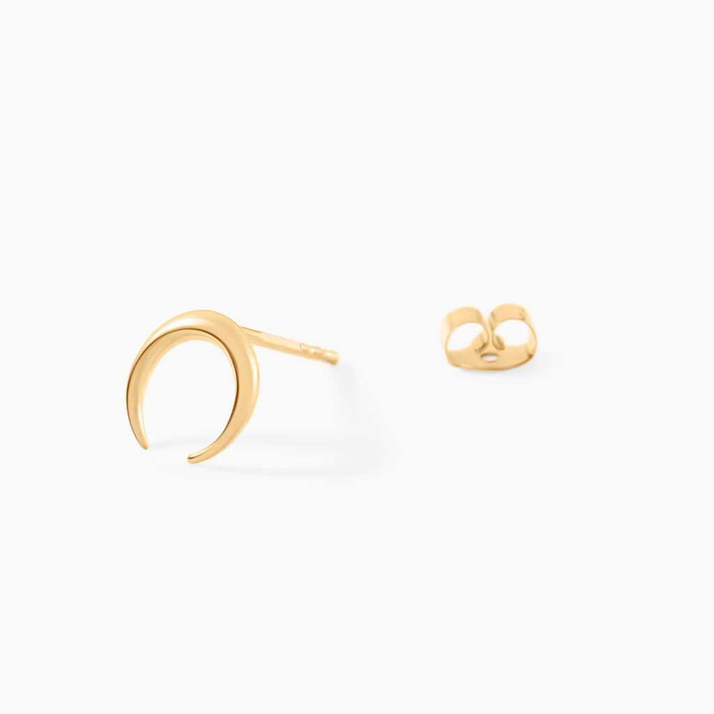 Boucles D'oreilles Puces Sergeline Or Jaune - Clous d'oreilles Femme | Histoire d’Or
