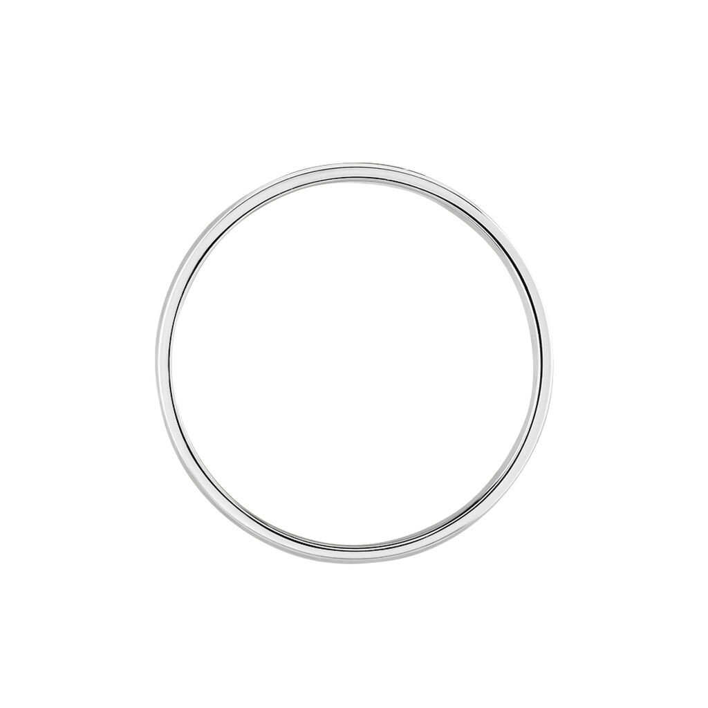 Alliance Artemissia Ruban Plat Or Blanc - Alliances Famille | Histoire d’Or