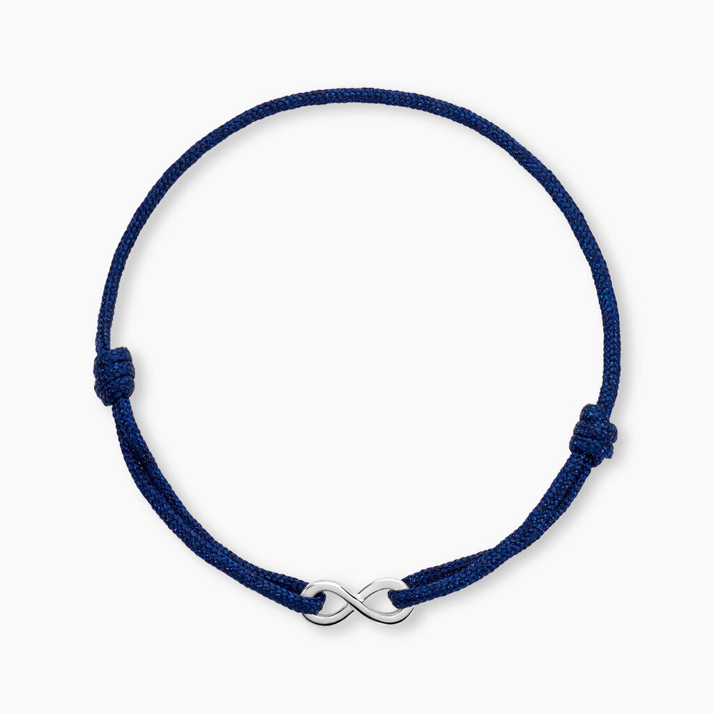 Bracelet Brix Argent Blanc - Bracelets cordon Homme | Histoire d’Or
