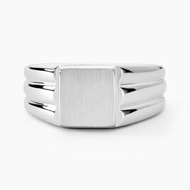Chevalière Pierrik Argent Blanc - Chevalières Homme | Histoire d’Or