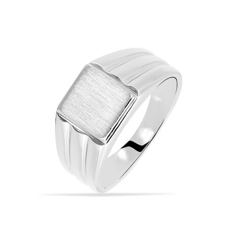 Chevalière Pierrik Argent Blanc - Chevalières Homme | Histoire d’Or