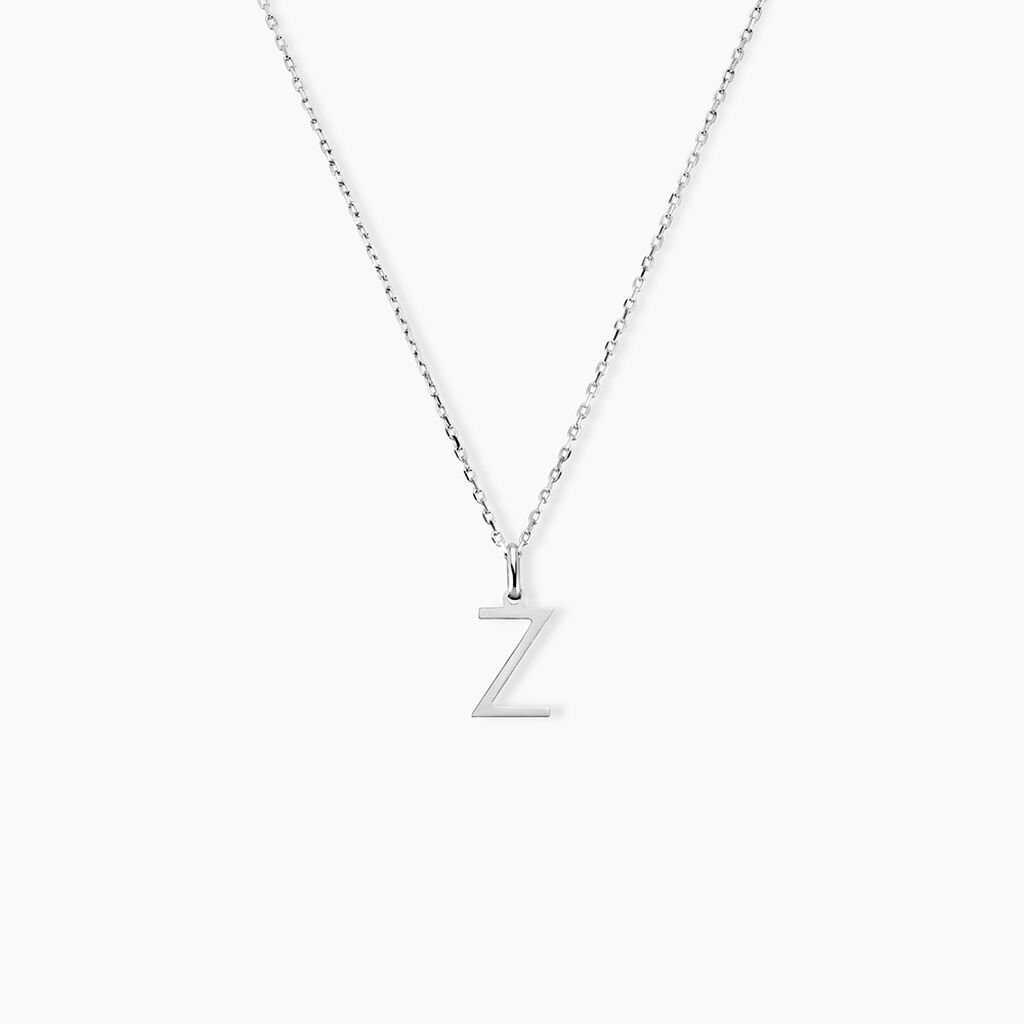 Pendentif Ionia Lettre Or Blanc - Pendentifs Famille | Histoire d&rsquo;Or