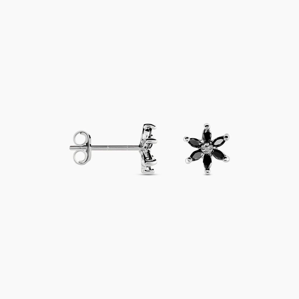 Boucles D'oreilles Puces Rhys Argent Blanc Oxyde De Zirconium - Boucles d'oreilles fantaisie Femme | Histoire d’Or
