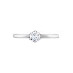 Bague Solitaire Natalia Pl Platine Blanc Diamant - Bagues solitaires Femme | Histoire d&rsquo;Or