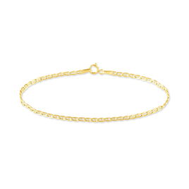 Bracelet Capucin Maille Marine Plate Or Jaune - Bracelets chaîne Femme | Histoire d’Or