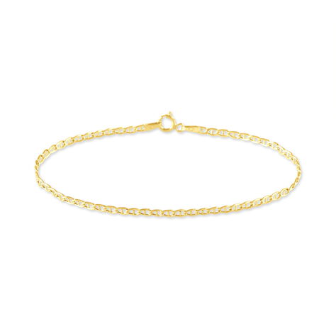 Bracelet Capucin Maille Marine Plate Or Jaune - Bracelets chaîne Femme | Histoire d’Or