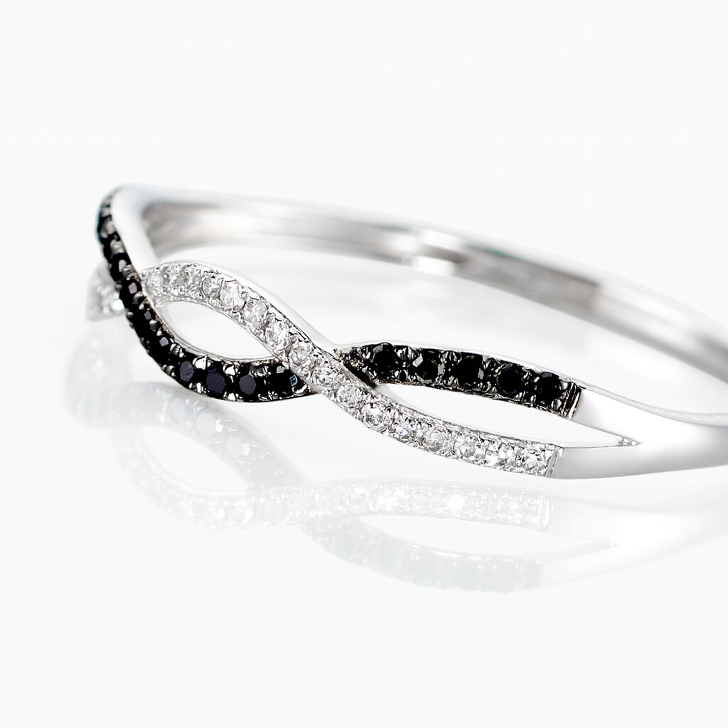 Bague Lilybeth Or Blanc Diamant - Bagues avec pierre Femme | Histoire d’Or