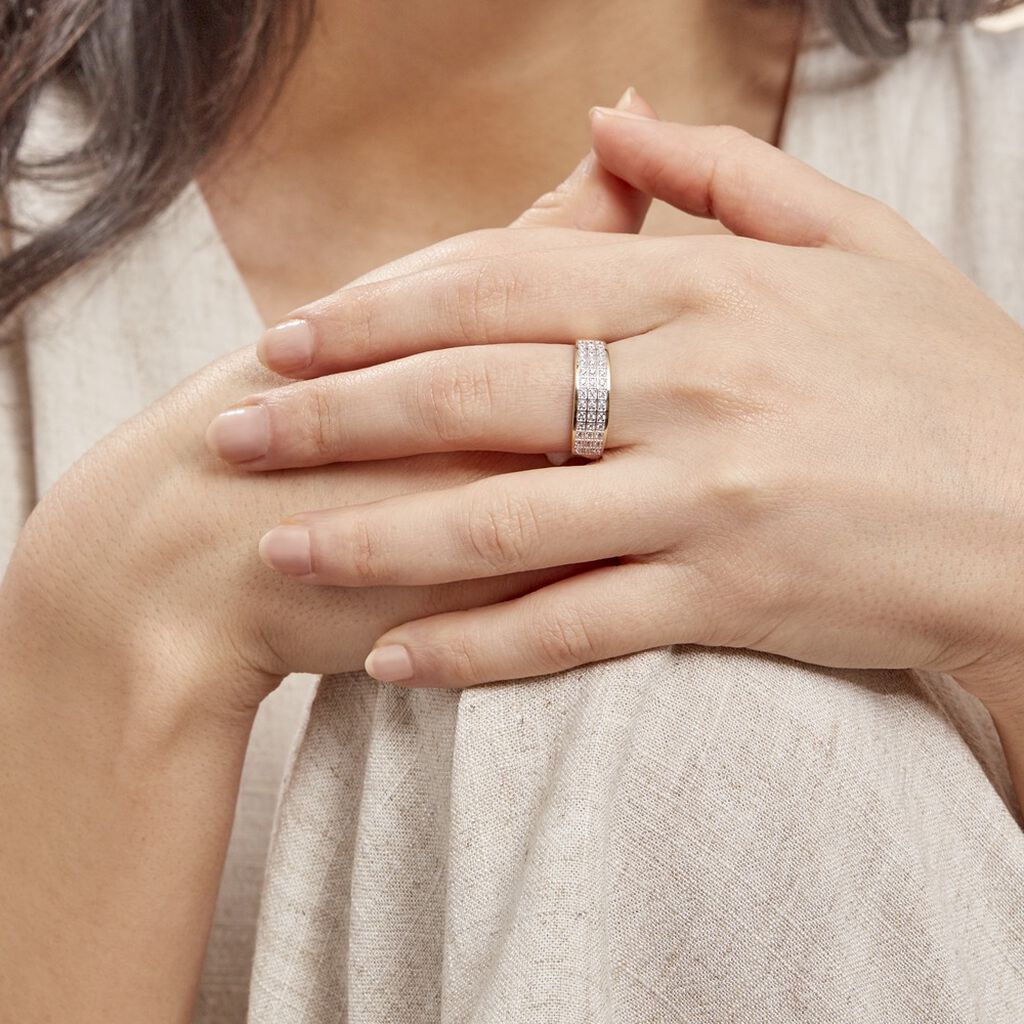 Bague Morjana Or Jaune Oxyde De Zirconium - Bagues avec pierre Femme | Histoire d’Or