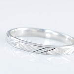 Alliance Samiha Ruban Plat Or Blanc - Alliances Unisex | Histoire d&rsquo;Or