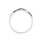 Bague Sofia Or Blanc Saphir Et Diamant - Bagues avec pierre Femme | Histoire d&rsquo;Or