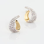 Boucles D'oreilles Puces Boucle D'or Or Jaune Oxyde De Zirconium - Clous d'oreilles Femme | Histoire d&rsquo;Or