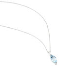 Collier Or Blanc Raquel Topaze - Colliers Femme | Histoire d&rsquo;Or