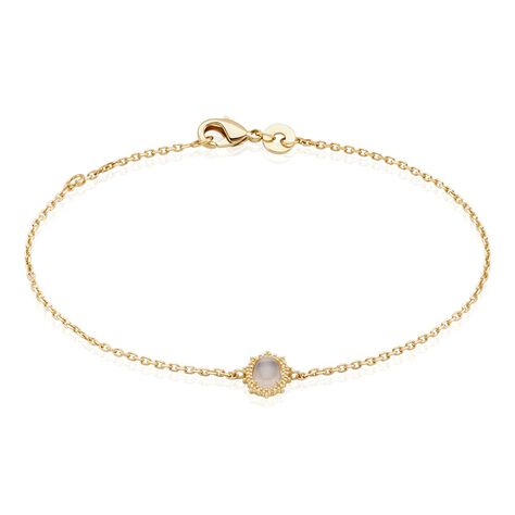 Bracelet pierre de lune, bracelet femme, bracelet fin or, bracelet