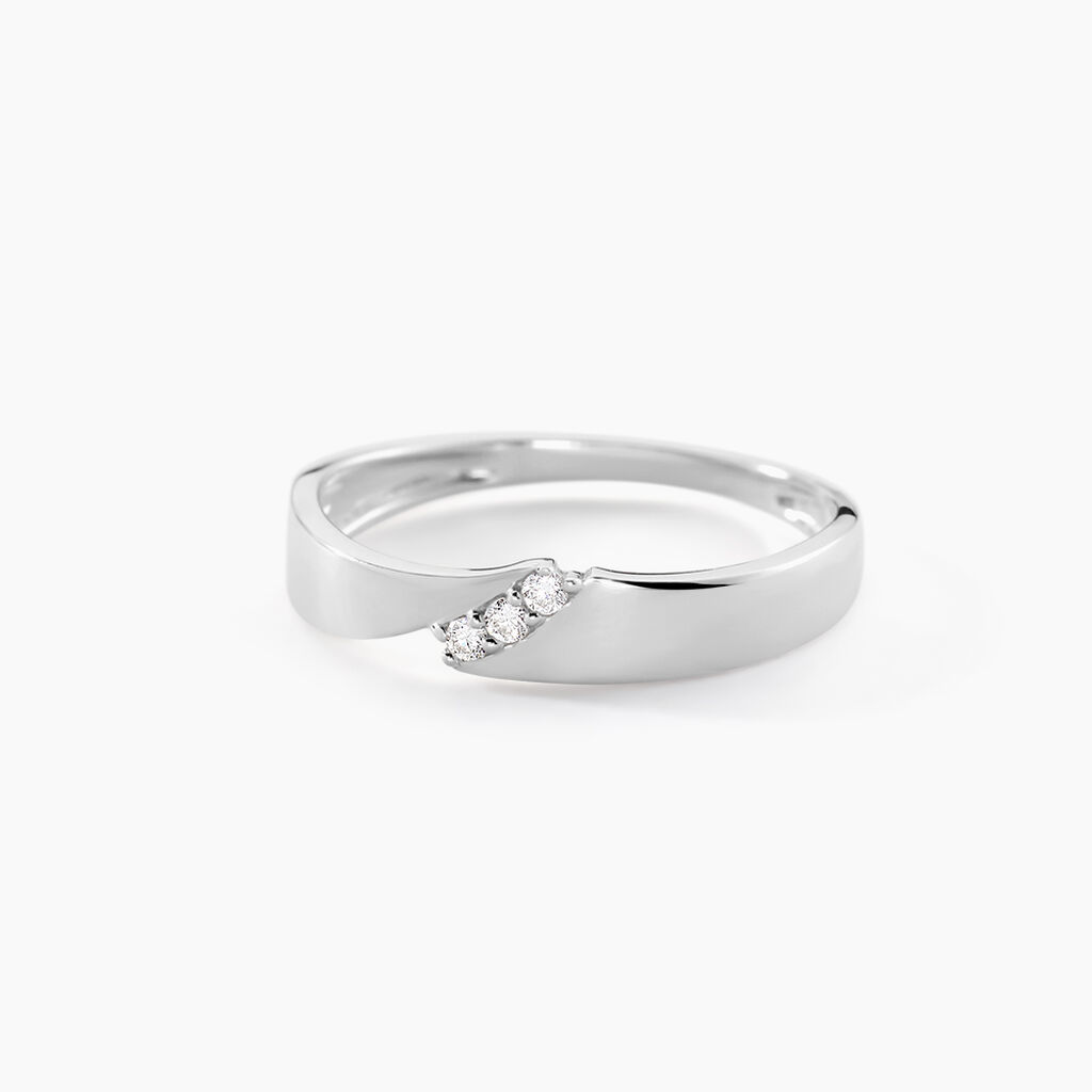 Bague Daphne Or Blanc Diamant - Bagues avec pierre Femme | Histoire d&rsquo;Or