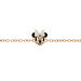 Bracelet Disney Acier Doré Rose Cristaux - Bracelets fantaisie Femme | Histoire d’Or