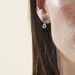 Boucles D'oreilles Puces Lenuta Or Blanc Topaze Bleu Sky Topaze - Clous d'oreilles Femme | Histoire d’Or