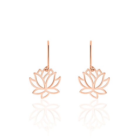 Boucles D'oreilles Pendantes Rosita Argent Rose - Boucles d'oreilles fantaisie Femme | Histoire d’Or