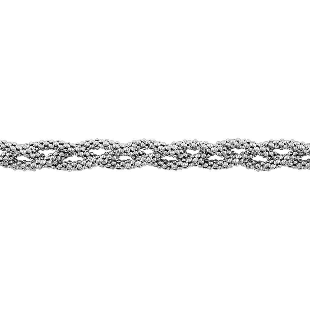 Bracelet Marie-angeline Maille Coreene Argent Blanc - Bracelets chaîne Femme | Histoire d’Or