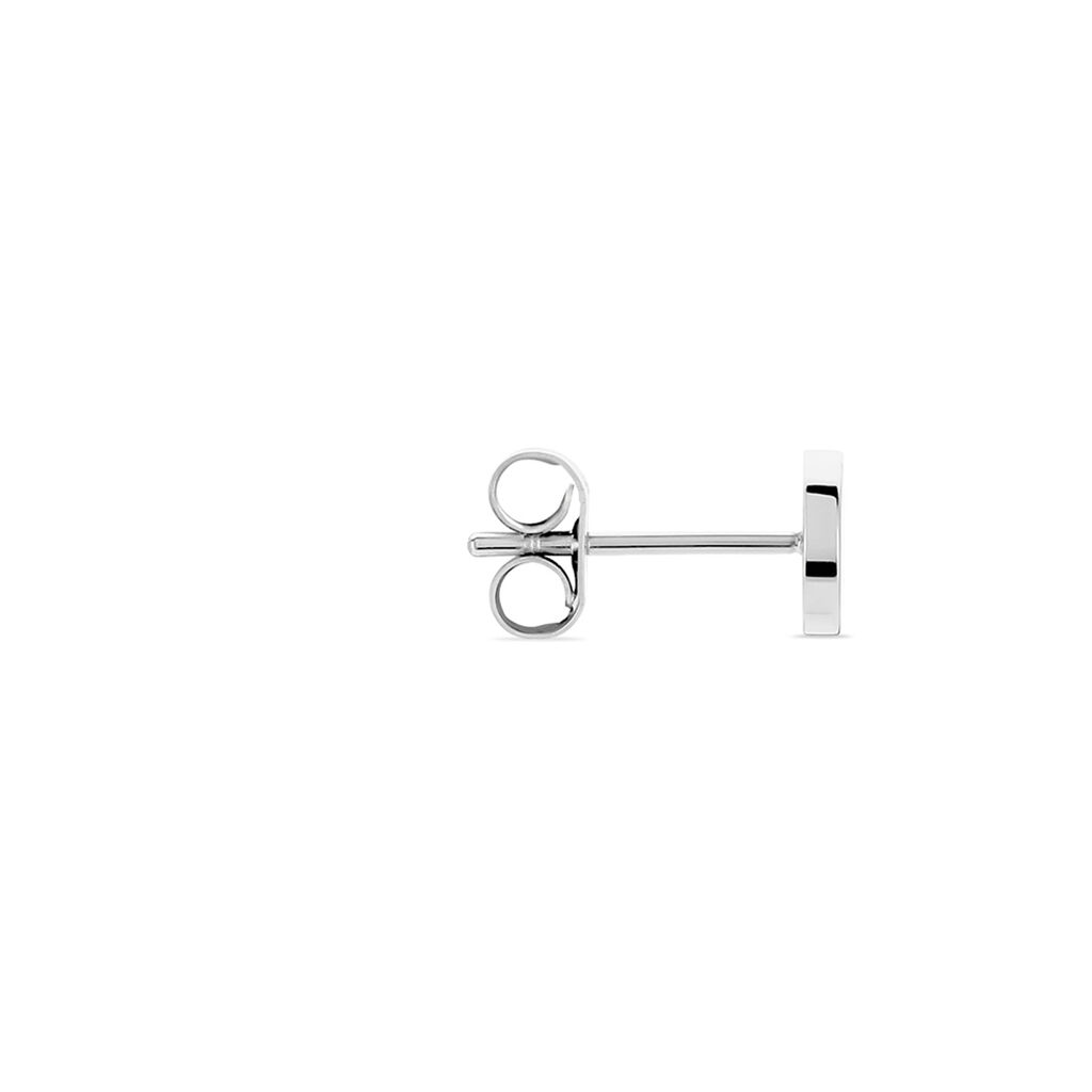 Boucle D'oreille Puce Unitaire Sif Acier Blanc - Boucles d'oreilles fantaisie Homme | Histoire d’Or