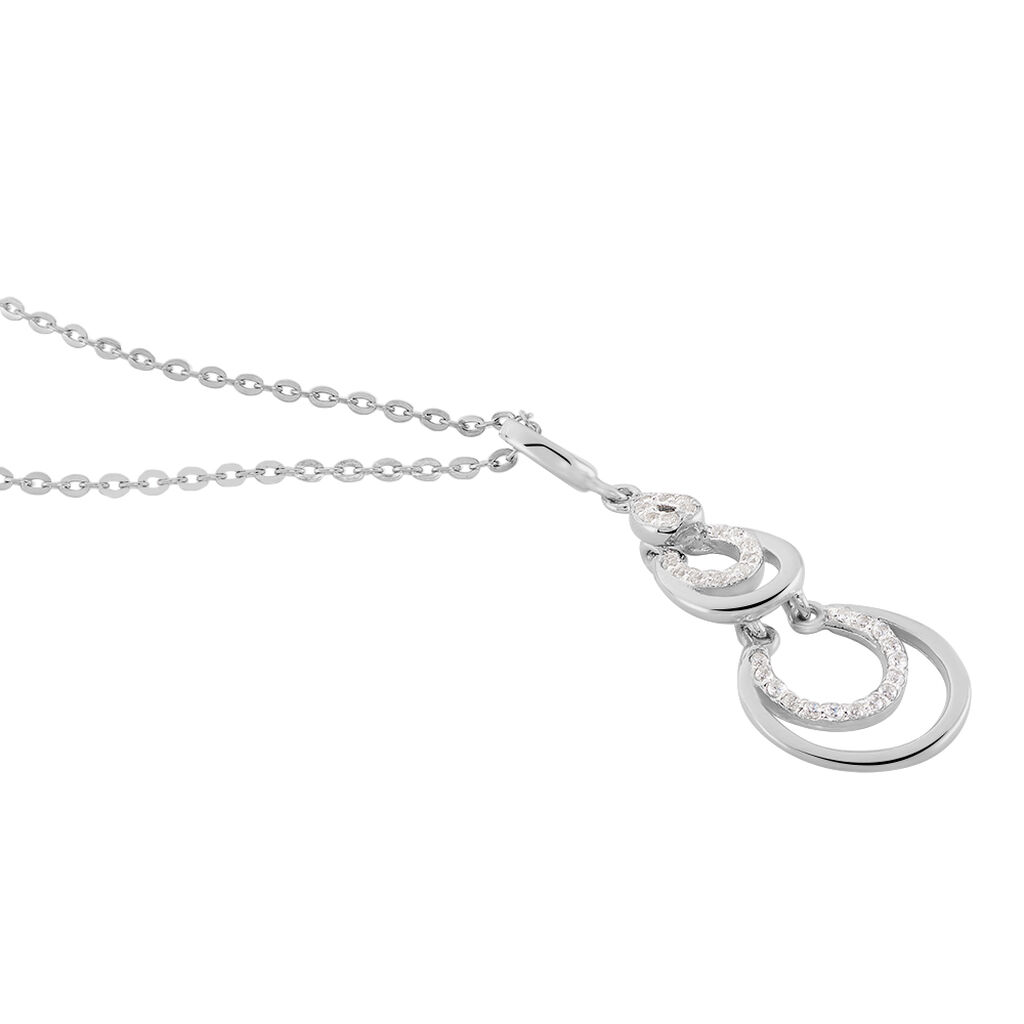 Collier Greta Argent Blanc - Colliers fantaisie Femme | Histoire d’Or