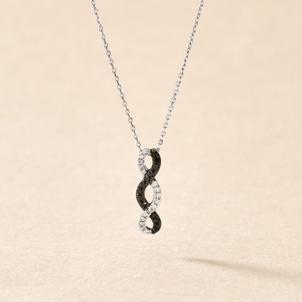 Collier Lilybeth Or Blanc Diamant - Colliers Femme | Histoire d’Or