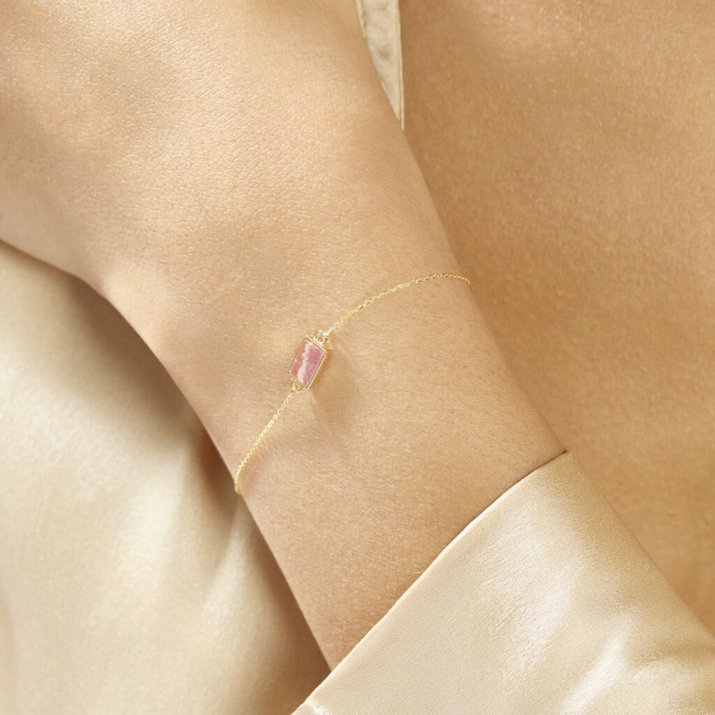 Bracelet Hallie Or Jaune Rhodochrosite - Bracelets Femme | Histoire d’Or