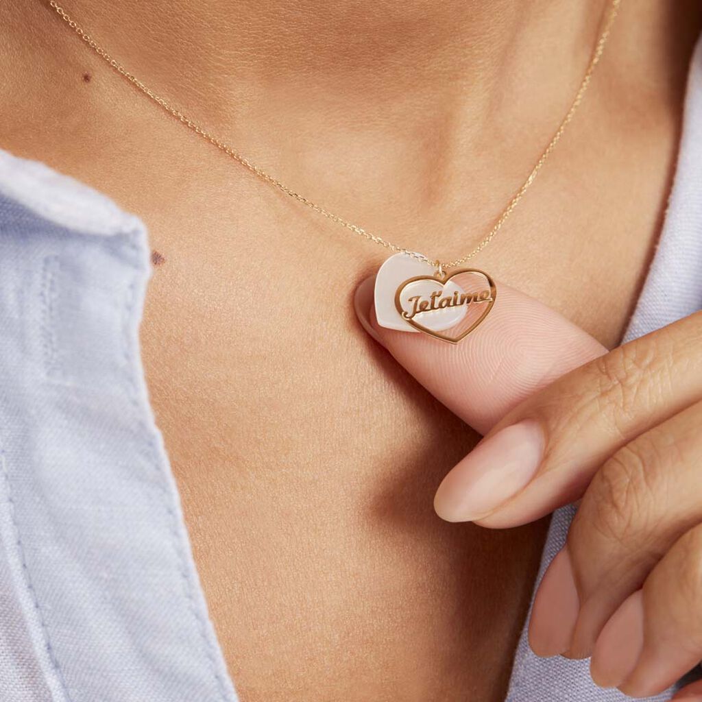 Collier Or Jaune Proxumae Nacre - Colliers Femme | Histoire d’Or