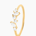 Bague Sparkle Or Jaune Oxyde De Zirconium - Bagues avec pierre Femme | Histoire d&rsquo;Or