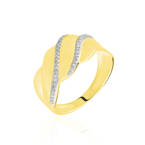 Bague Elyanne Or Jaune Diamant - Bagues avec pierre Femme | Histoire d’Or
