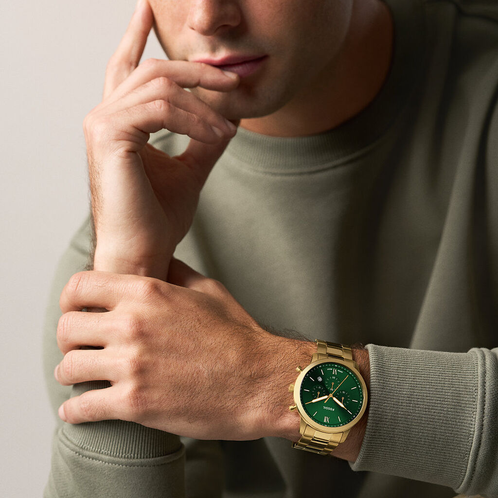 Montre Fossil Neutra Chrono Vert - Montres Homme | Histoire d&rsquo;Or