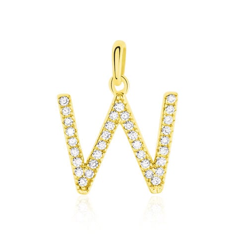 Pendentif Lettre W Or Jaune Oxyde - Pendentifs Famille | Histoire d’Or